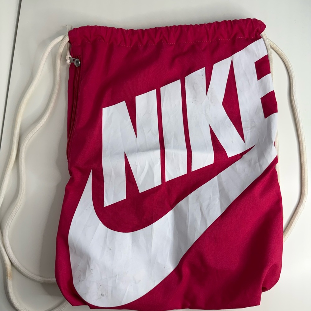 Nike Fuchsia Drawstring Backpack
